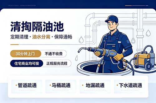安宁清掏隔油池